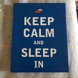 Keep Calm and Sleep In Canvas Wall Art​